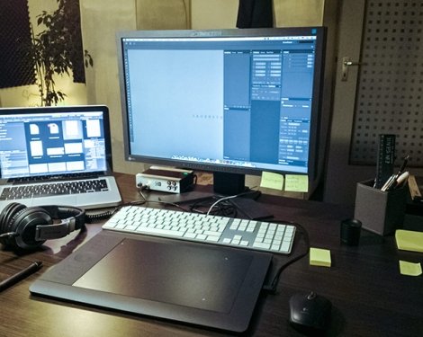 Рабочие места пользователей Mac: дизайнер-диджей