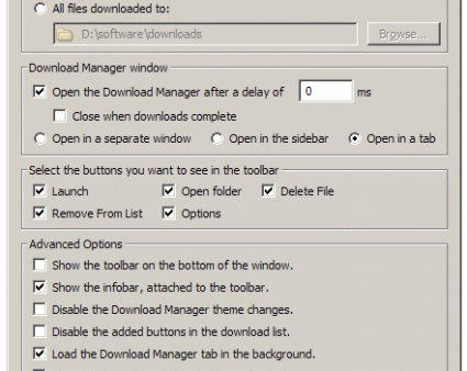 Менеджер загрузок для Firefox. Приятные мелочи